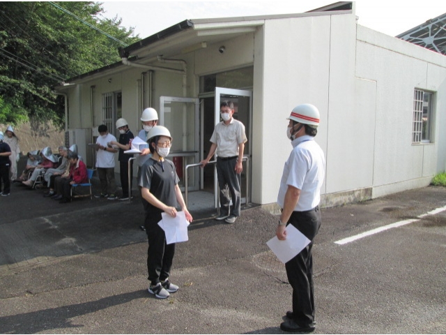 避難状況を報告します