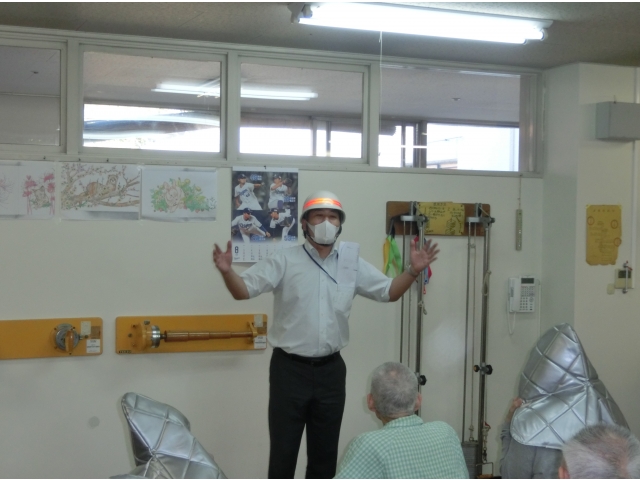 苑長から、地震や火災の際の対応についてなど総評をいただきました。