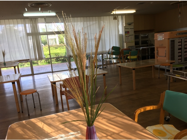 すすきを飾って秋らしく…