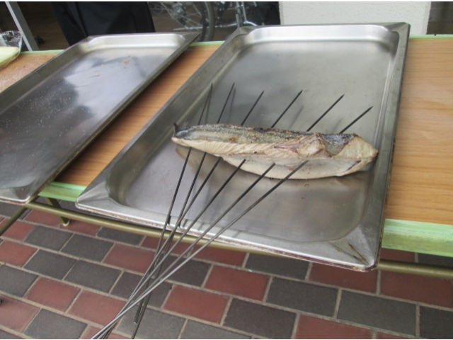 表面が焼けたら一気に冷やします