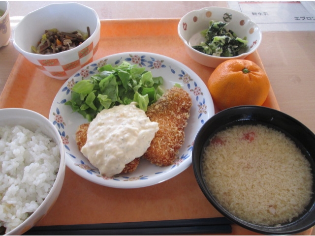 デザートで提供しました