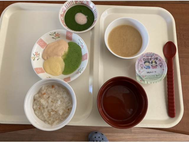 ミキサー食も彩りよく