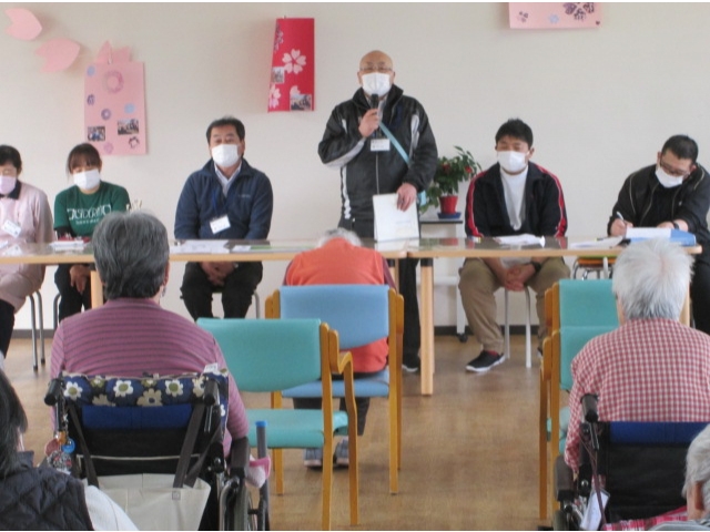 防災訓練や年に1回の総合防災訓練など対策の説明がありました。