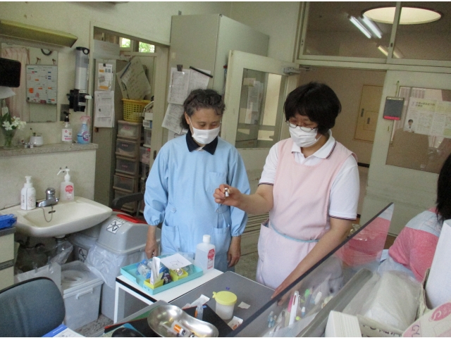 本日のワクチン接種の流れを確認しました。