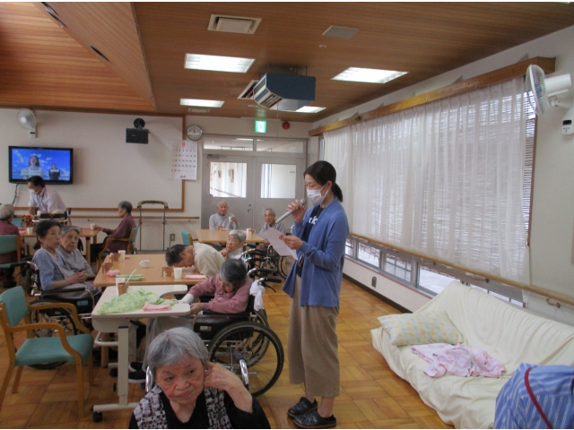 管理栄養士より、今日のメニューの紹介がありました。
