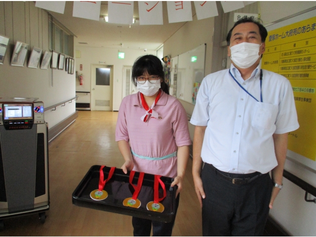 最後に金メダルの授与式がありました。