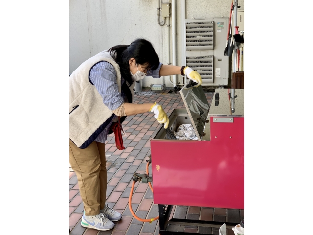 交代で焼き芋の確認をしながら焼きました。