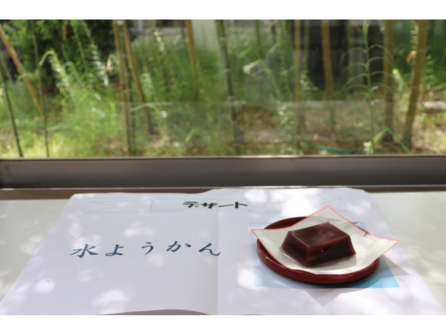本日一押しデザートの『水ようかん』