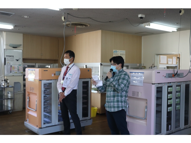 栄養士から本日の誕生日メニューの紹介