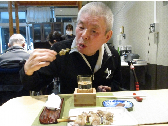 「昔は500本打って焼いたよ」元焼き鳥屋さんだそうです