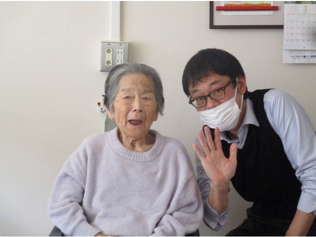 誕生者の方と記念撮影です。
