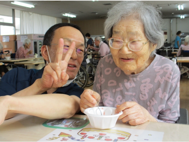 利用者様が口々に「おいしい」と言って召し上がりました。