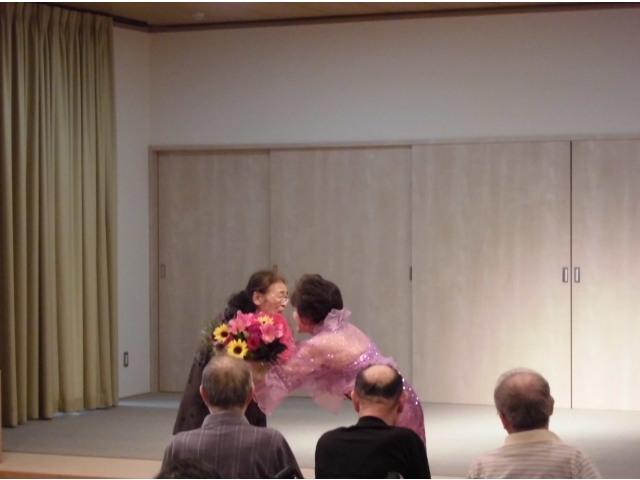 お礼の花束です