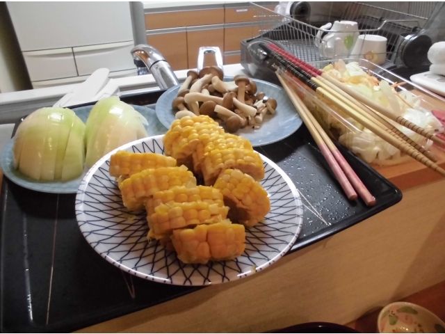 野菜も食べて