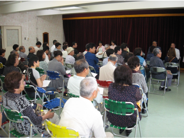 家族懇談会中の様子です。