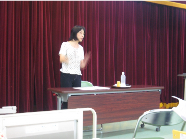 介護事故の統計に基づいた
理論の座学