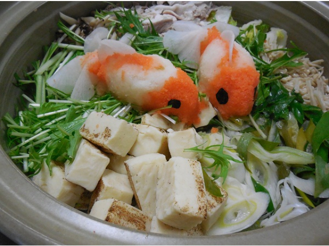 金魚は本物みたい！