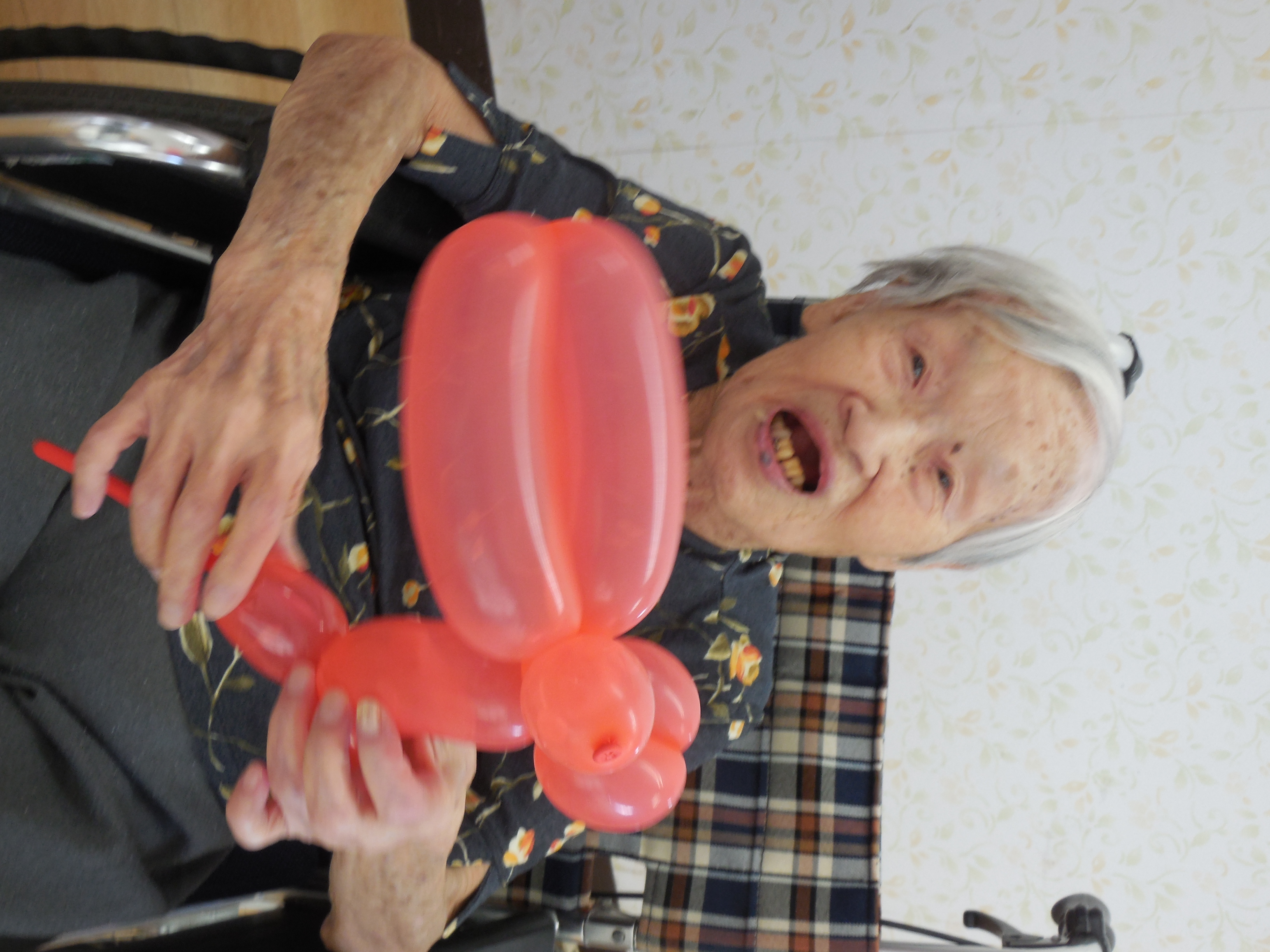風船もらったよ