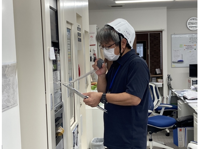 自衛消防隊の編成放送