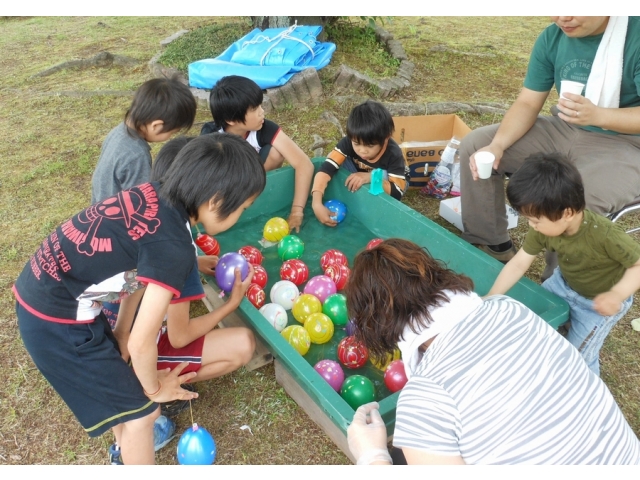 水風船釣り