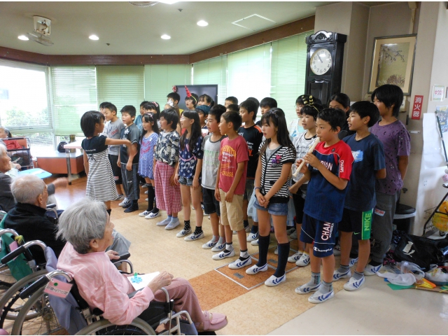 「ふるさと」を合唱