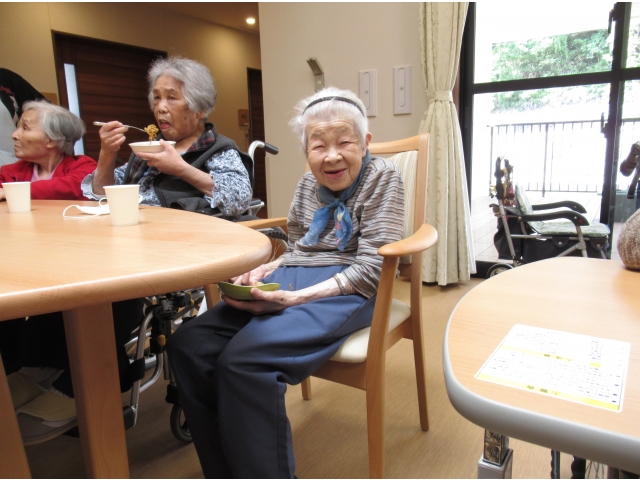 笑顔です。