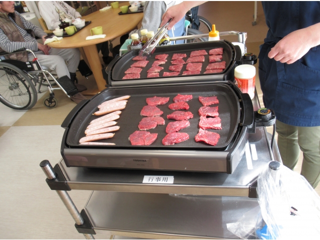 手早く焼きます。