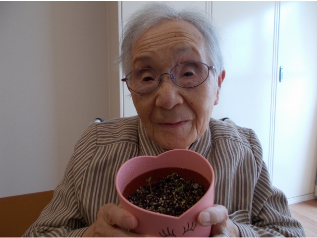 早く育ってね。楽しみに待ているよ。