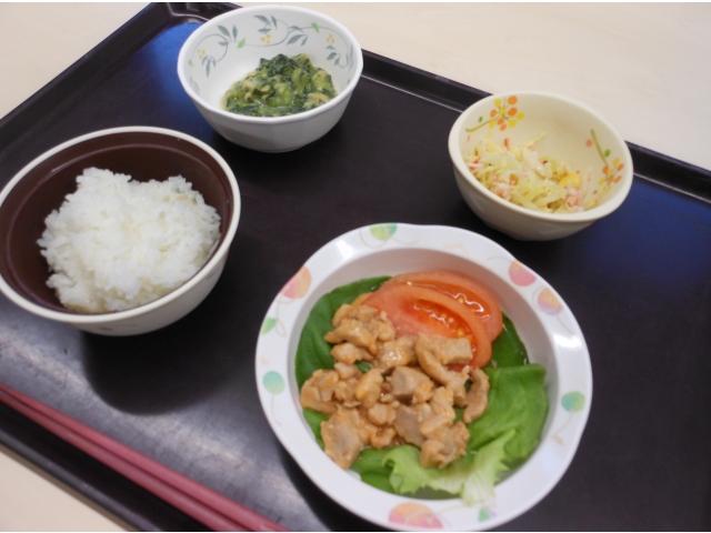 夕食のメニュー