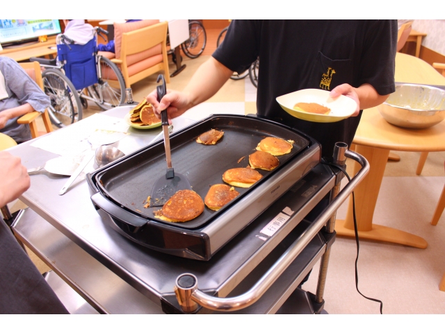 ひっくり返して生地は出来上がり