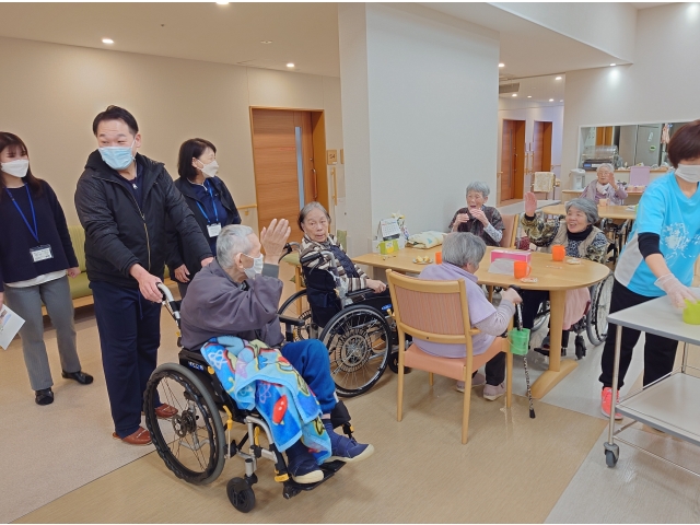 石川県から迎えに来られた職員