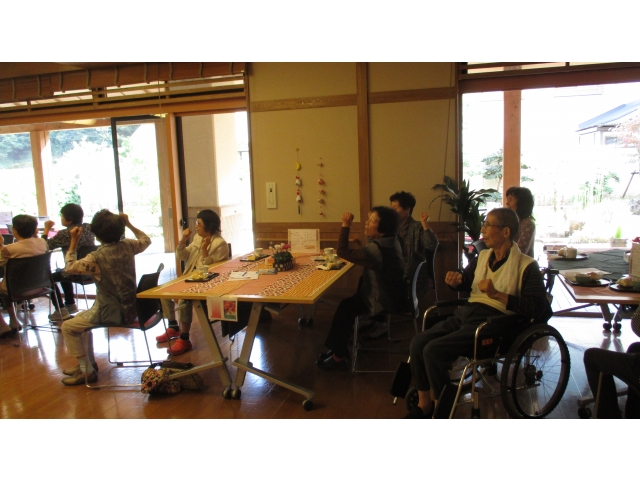 力強いガッツポーズ！