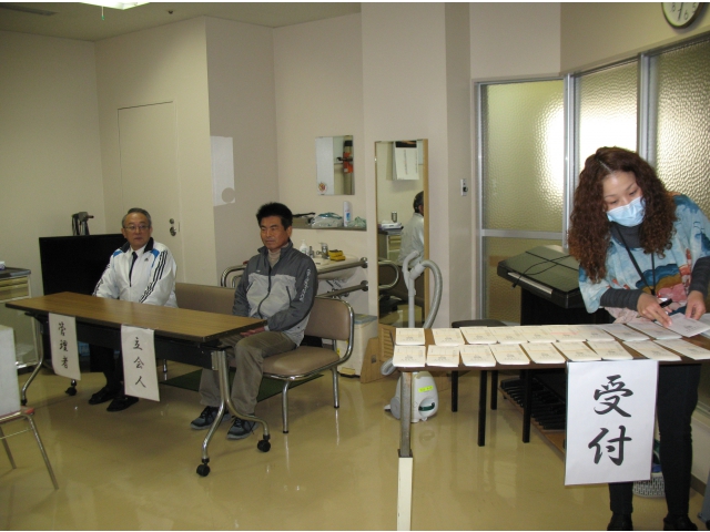 機能訓練室が投票所です