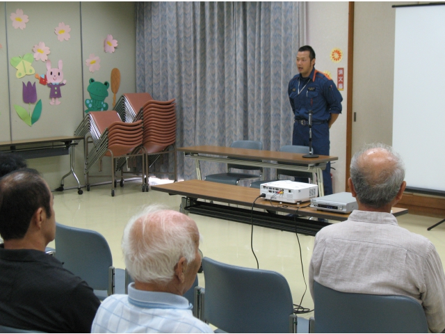 消防士さんからの講話
