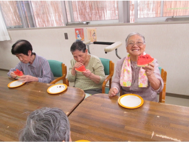 「とっても甘いよ」と満面の笑み