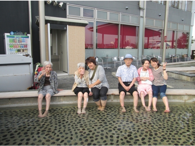 足湯気持ちいい～！！体があったまりました！！