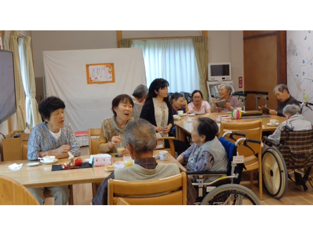 地域の方と再会