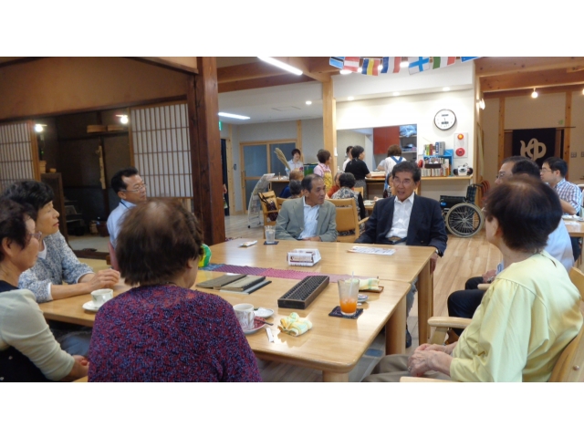 町長と意見を交わしました
