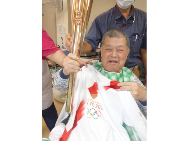 聖火ランナーになった気分♪