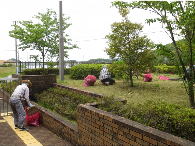 敷地内の隅々まで