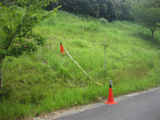 土砂崩れを想定