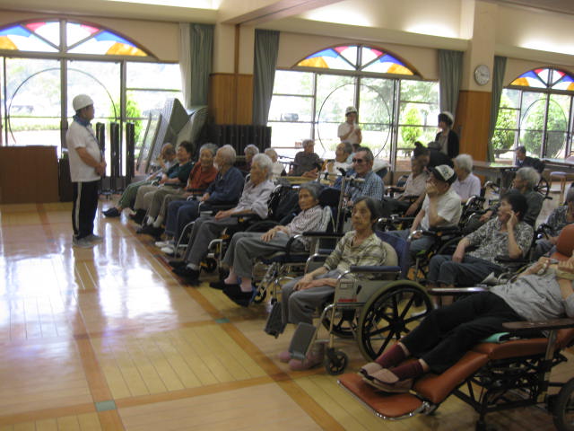 無事に避難完了　苑長の講評