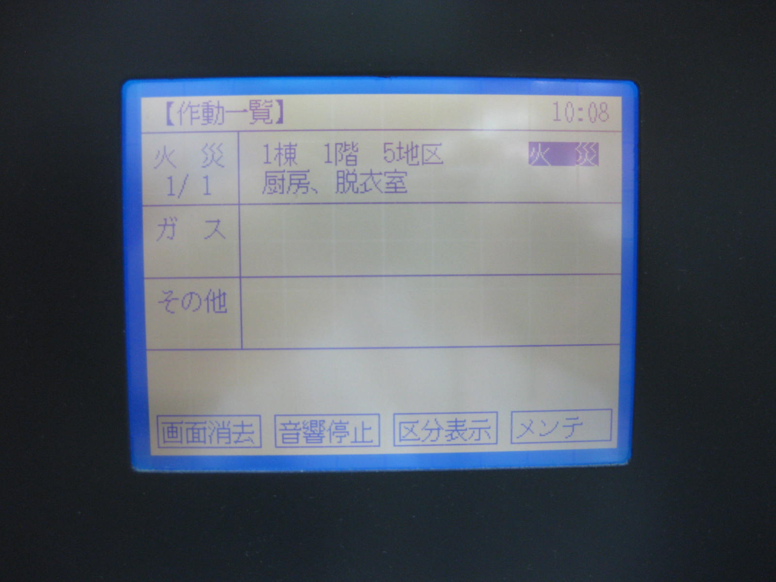 厨房から火災が発生