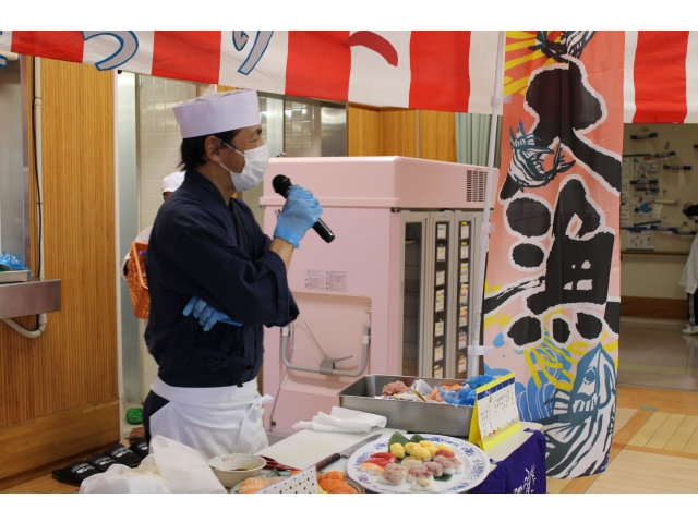 今日の寿司職人。美声が聴けてお腹も心も大満足です！！