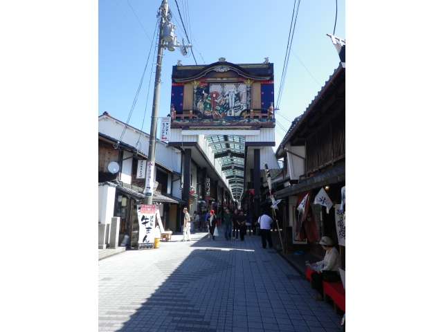 長浜の大手門通り西門前