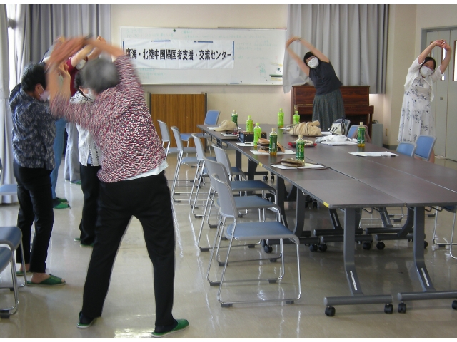 皆で一緒に「健康体操」
