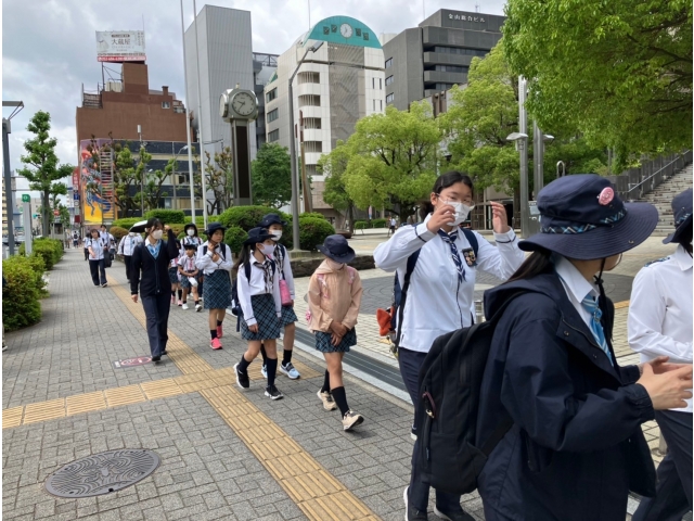 金山駅からﾎﾟｲﾝﾄ会場の東別院・下茶屋公園へ歩きました