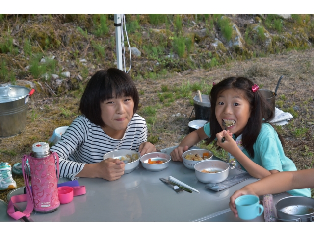 順調に夕食が出来ました。
おいしいね！