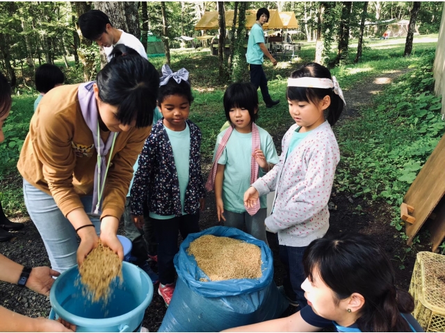 生ゴミを堆肥にするんだよ。