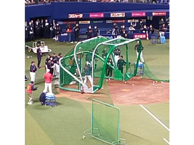 鋭い打球を飛ばしていました。